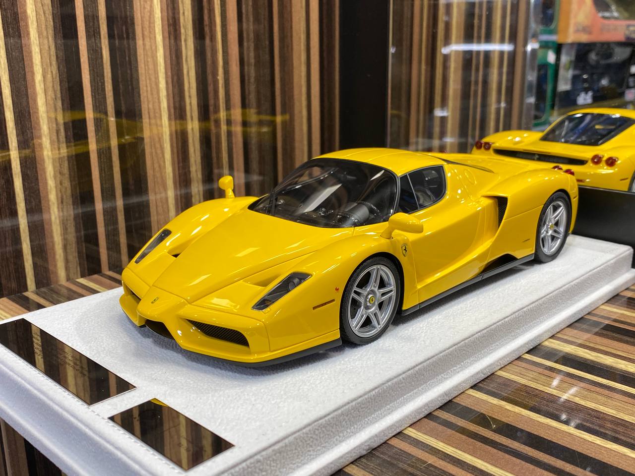 GAVIN Models Ferrari Enzo - Yellow (1/18 Resin Model) Miniature Car|Sold in Dturman.com Dubai UAE.