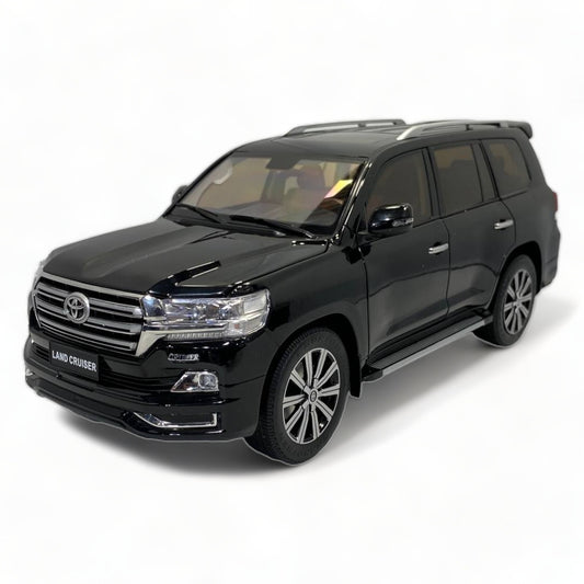 Kengfai Model Toyota Land Cruiser 200 - 1/18 Diecast, Black/Brown Interior|Sold in Dturman.com Dubai UAE.