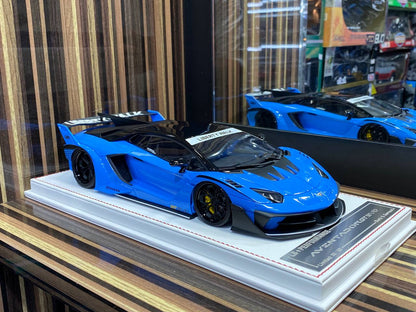 Davis & Giovanni Lamborghini AVENTADOR GT EVO - 1/18 Resin Model Blue|Sold in Dturman.com Dubai UAE.