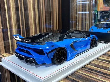 Davis & Giovanni Lamborghini AVENTADOR GT EVO - 1/18 Resin Model Blue|Sold in Dturman.com Dubai UAE.