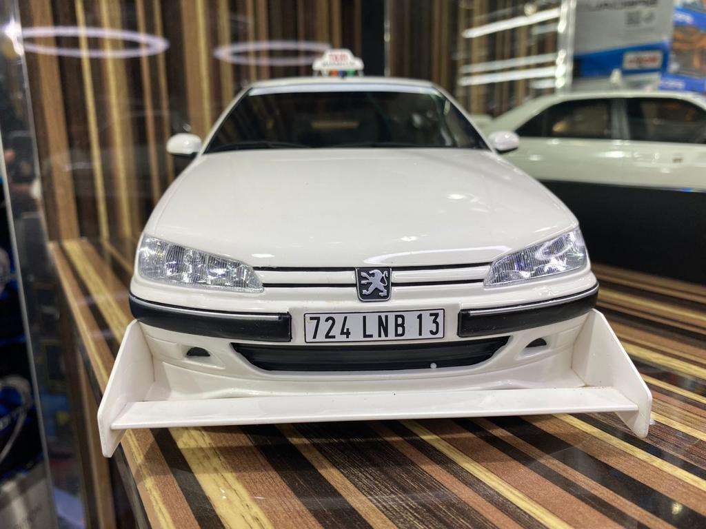 1/12 Peugeot 406 Taxi White Resin Model Car by Otto – dturman.com