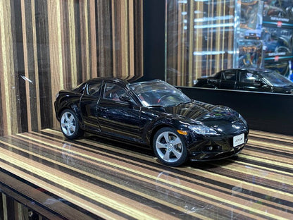 1/18 Diecast Mazda RX-8 Black AutoArt Scale Model Car