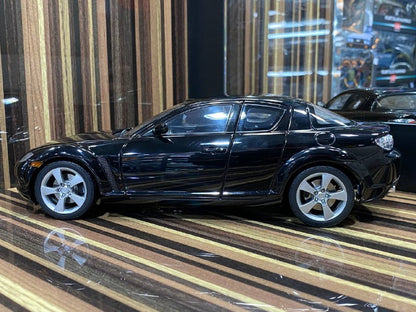 1/18 Diecast Mazda RX-8 Black AutoArt Scale Model Car