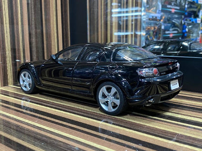 1/18 Diecast Mazda RX-8 Black AutoArt Scale Model Car