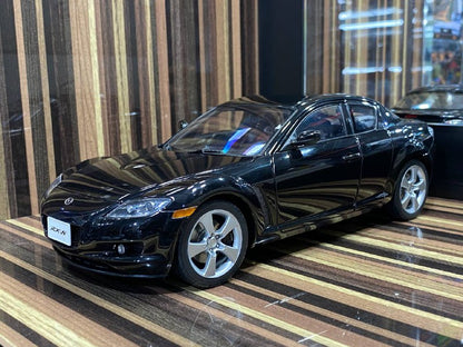 1/18 Diecast Mazda RX-8 Black AutoArt Scale Model Car