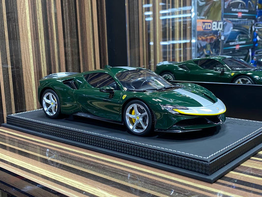 1/18 Diecast Ferrari SF90 Stradale Green BBR Scale Model Car|Sold in Dturman.com Dubai UAE.