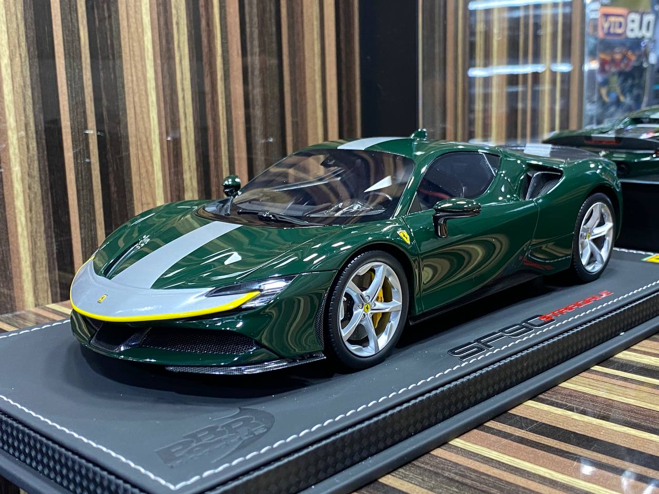 1/18 Diecast Ferrari SF90 Stradale Green BBR Scale Model Car|Sold in Dturman.com Dubai UAE.