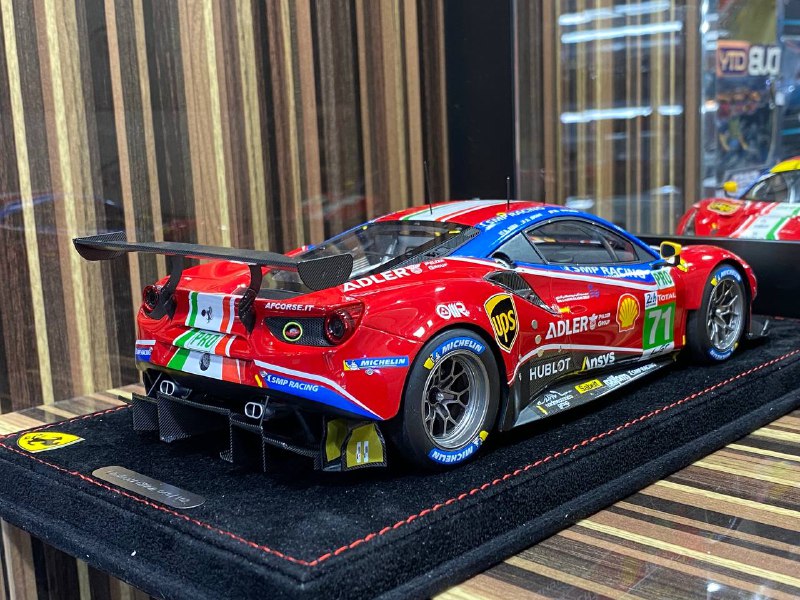 1/18 Diecast Ferrari 488 GTE Le Mans 2020 BBR Scale Model Car - Diecast model car by dturman.com - BBR|Sold in Dturman.com Dubai UAE.