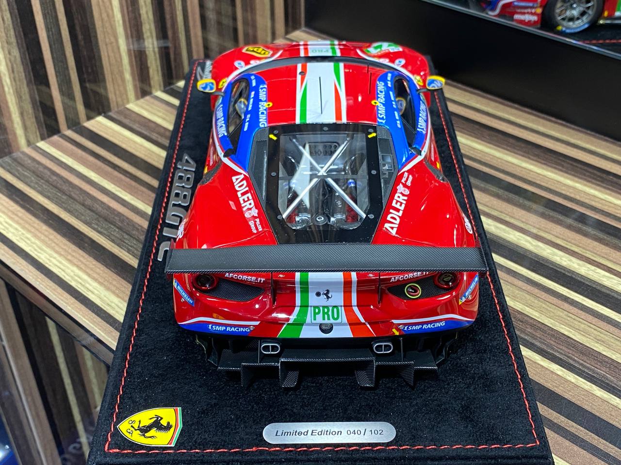 1/18 Diecast Ferrari 488 GTE Le Mans 2020 BBR Scale Model Car - Diecast model car by dturman.com - BBR|Sold in Dturman.com Dubai UAE.