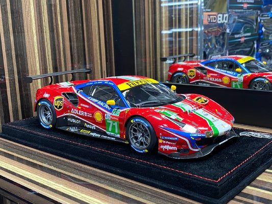 1/18 Diecast Ferrari 488 GTE Le Mans 2020 BBR Scale Model Car - Diecast model car by dturman.com - BBR|Sold in Dturman.com Dubai UAE.