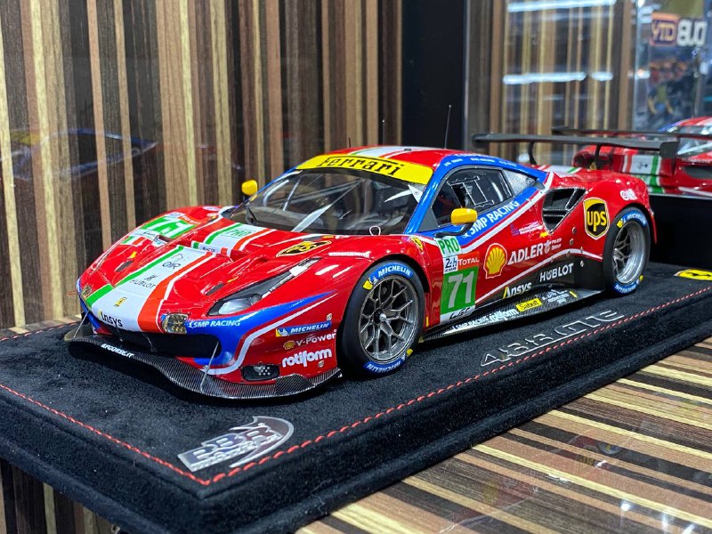 1/18 Diecast Ferrari 488 GTE Le Mans 2020 BBR Scale Model Car - Diecast model car by dturman.com - BBR|Sold in Dturman.com Dubai UAE.