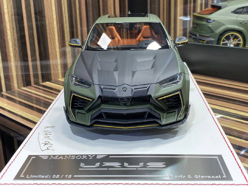 1/18 Resin Lamborghini Urus MANSORY Dark Green by Davis & Giovanni|Sold in Dturman.com Dubai UAE.