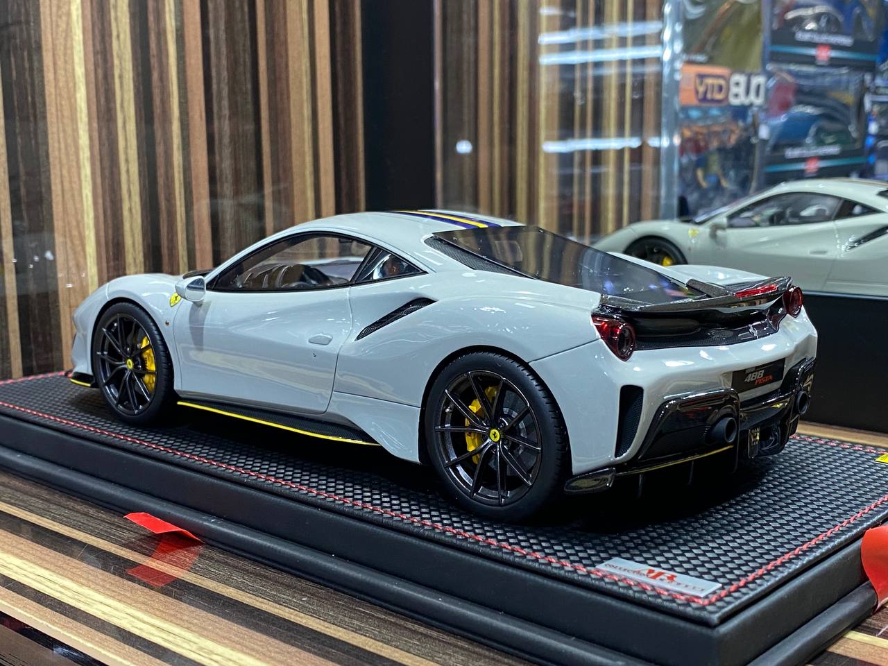 1/18 Resin Ferrari 488 Pista Grey Miniature Car by MR Collection|Sold in Dturman.com Dubai UAE.