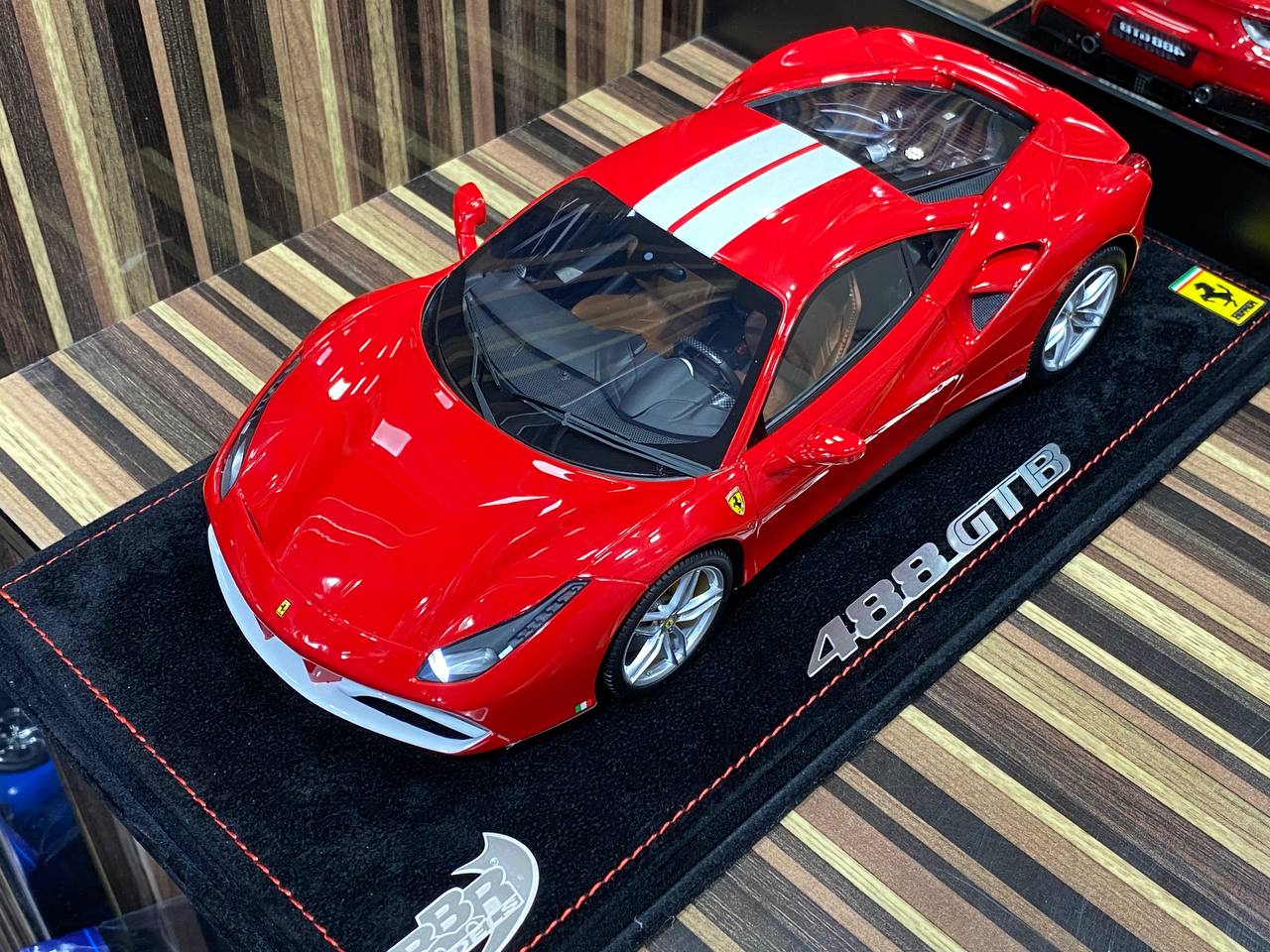 1/18 Diecast Ferrari 488 GTB BBR Scale Model Car - Diecast model car by dturman.com - BBR|Sold in Dturman.com Dubai UAE.