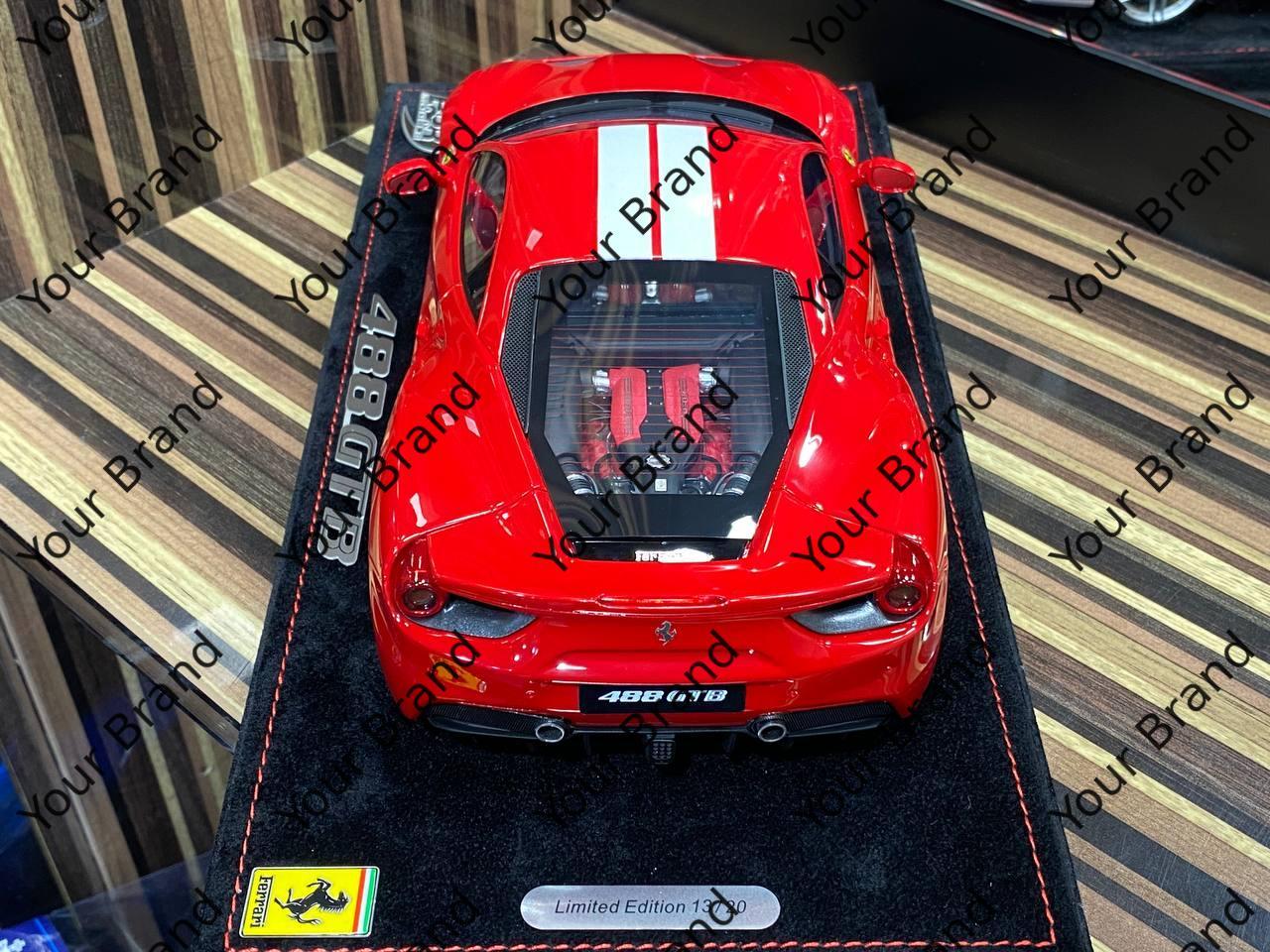 1/18 Diecast Ferrari 488 GTB BBR Scale Model Car - Diecast model car by dturman.com - BBR|Sold in Dturman.com Dubai UAE.