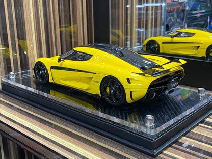 1/18 Diecast Koenigsegg Regera Front Art Yellow Miniature Car|Sold in Dturman.com Dubai UAE.