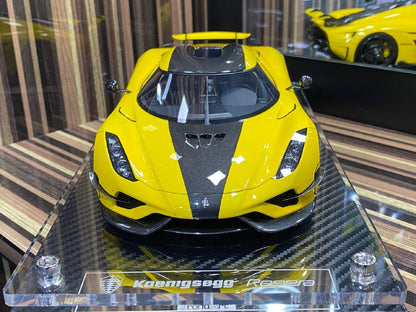 1/18 Diecast Koenigsegg Regera Front Art Yellow Miniature Car|Sold in Dturman.com Dubai UAE.