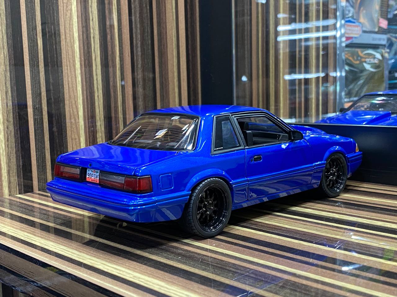 1/18 Ford Mustang 1990 blue by GMP Model Car|Sold in Dturman.com Dubai UAE.