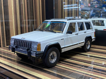 1/18 Jeep 1985 Cherokee White Model Car|Sold in Dturman.com Dubai UAE.