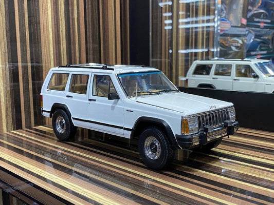 1/18 Jeep 1985 Cherokee White Model Car|Sold in Dturman.com Dubai UAE.