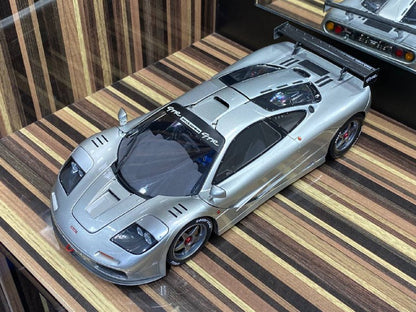 1/18 Diecast McLaren F1 GTR 1996 Silver Model Car|Sold in Dturman.com Dubai UAE.