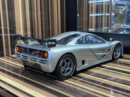 1/18 Diecast McLaren F1 GTR 1996 Silver Model Car|Sold in Dturman.com Dubai UAE.