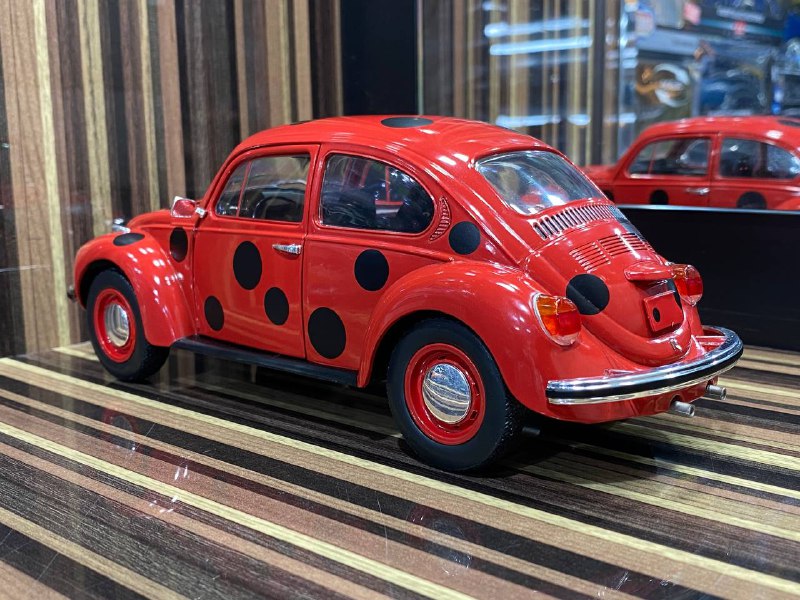 1/18 Diecast Volkswagen Beetle Kafer 1303 "Marienkafer" Red Solido Model Car|Sold in Dturman.com Dubai UAE.