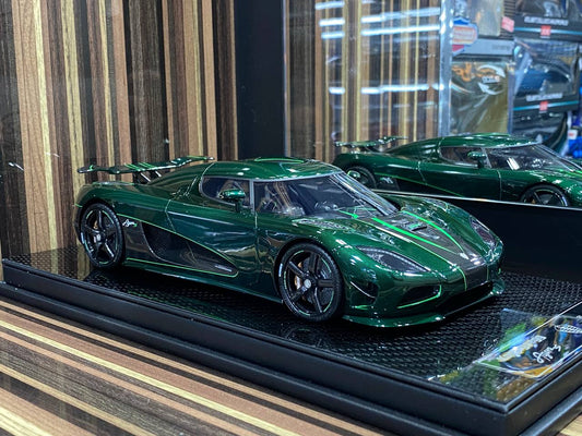 1/18 Diecast Koenigsegg Agera S Fronti Art Green Carbon Miniature Car|Sold in Dturman.com Dubai UAE.