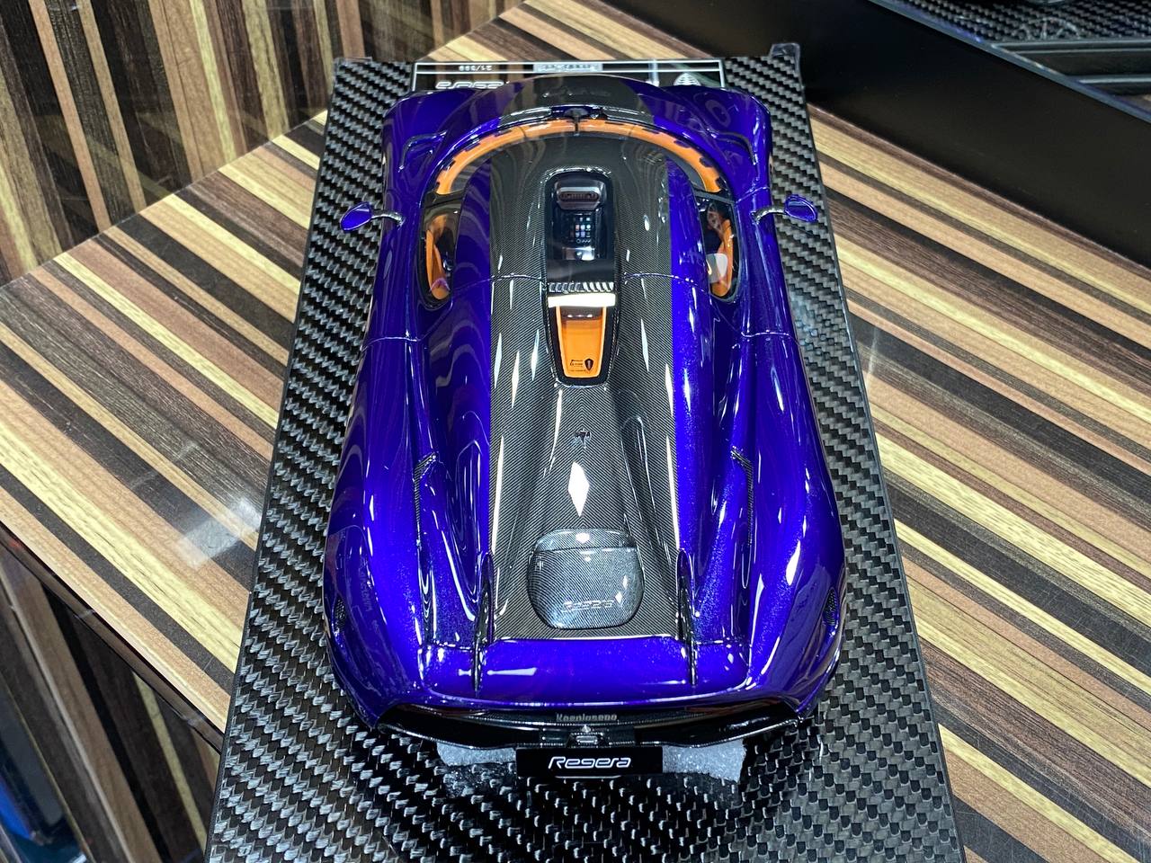 1/18 Diecast Koenigsegg Regera Fronti Art Blue Miniature Car|Sold in Dturman.com Dubai UAE.