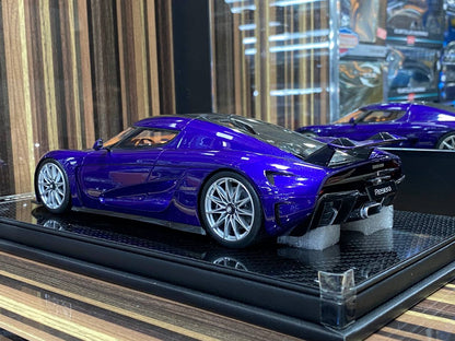 1/18 Diecast Koenigsegg Regera Fronti Art Blue Miniature Car|Sold in Dturman.com Dubai UAE.