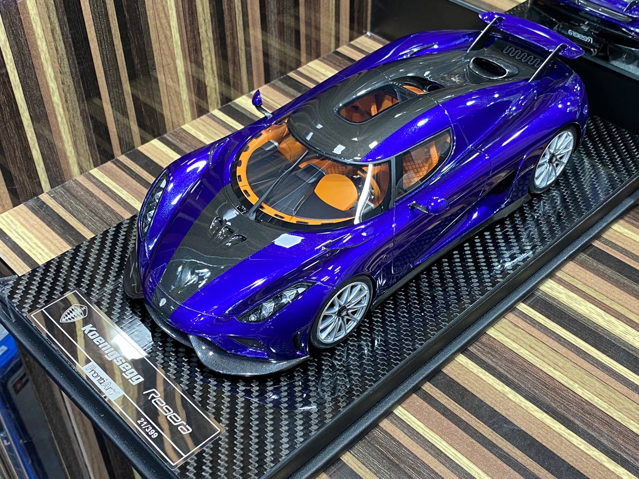 1/18 Diecast Koenigsegg Regera Fronti Art Blue Miniature Car|Sold in Dturman.com Dubai UAE.