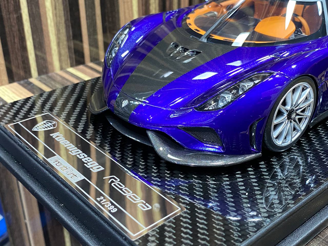 1/18 Diecast Koenigsegg Regera Fronti Art Blue Miniature Car|Sold in Dturman.com Dubai UAE.