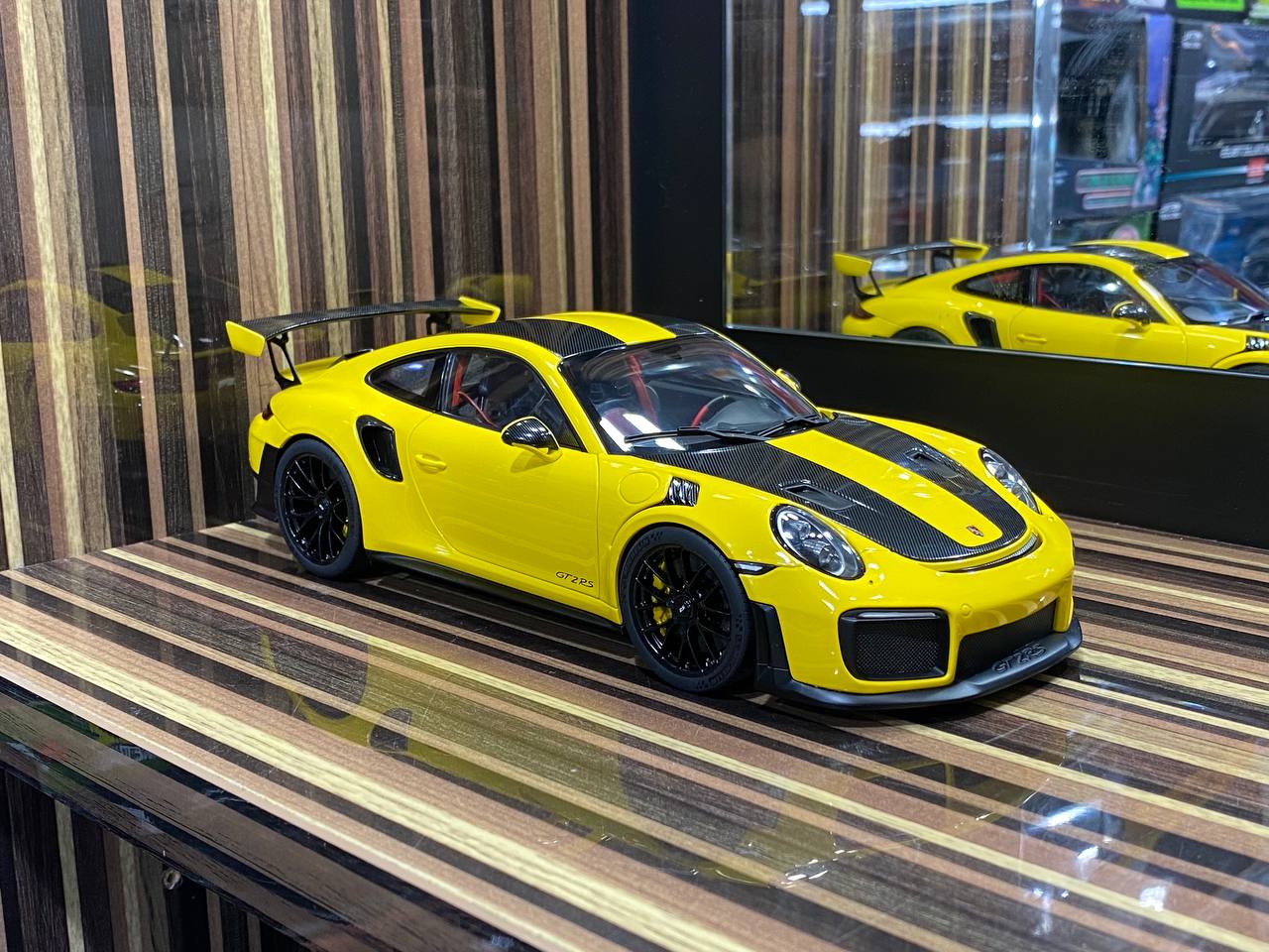 1/18 Diecast Porsche 911 GT2 RS Yellow AUTOart Scale Model Car|Sold in Dturman.com Dubai UAE.