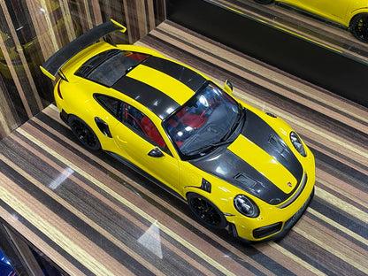 1/18 Diecast Porsche 911 GT2 RS Yellow AUTOart Scale Model Car|Sold in Dturman.com Dubai UAE.