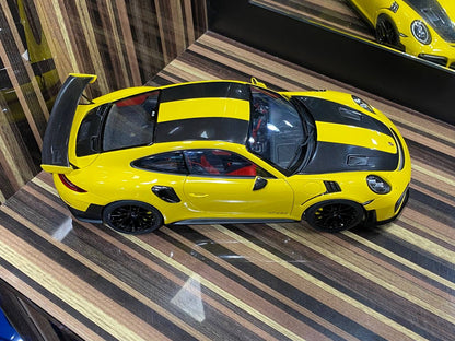 1/18 Diecast Porsche 911 GT2 RS Yellow AUTOart Scale Model Car|Sold in Dturman.com Dubai UAE.