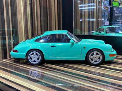 1/18 Diecast Porsche 911 Carrera 2 Mint Green Norev Scale Model Car|Sold in Dturman.com Dubai UAE.