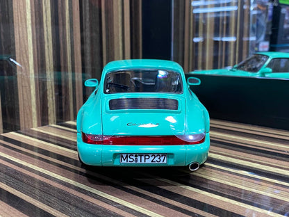 1/18 Diecast Porsche 911 Carrera 2 Mint Green Norev Scale Model Car|Sold in Dturman.com Dubai UAE.