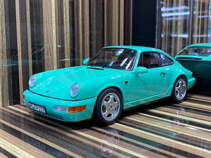 1/18 Diecast Porsche 911 Carrera 2 Mint Green Norev Scale Model Car|Sold in Dturman.com Dubai UAE.