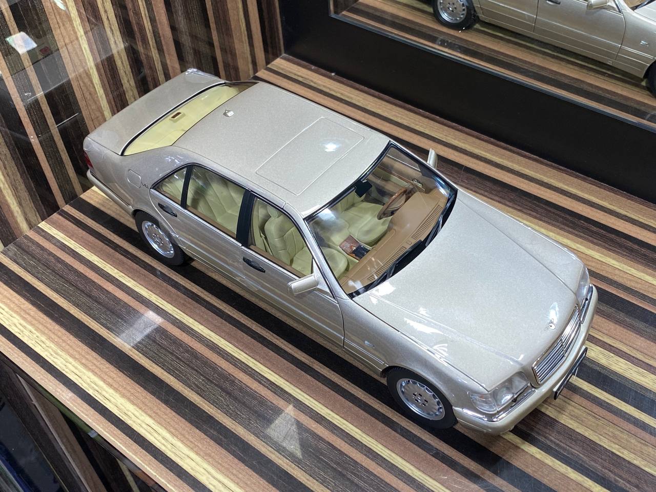 1/18 Diecast Mercedes-Benz S600 W140 1997 Smoke Silver Norev Scale Model Car|Sold in Dturman.com Dubai UAE.