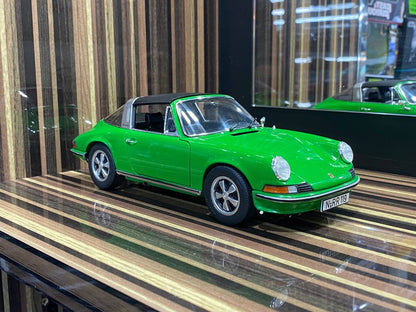 1/18 Porsche 911 S Targa Green Model Car by Schuco|Sold in Dturman.com Dubai UAE.