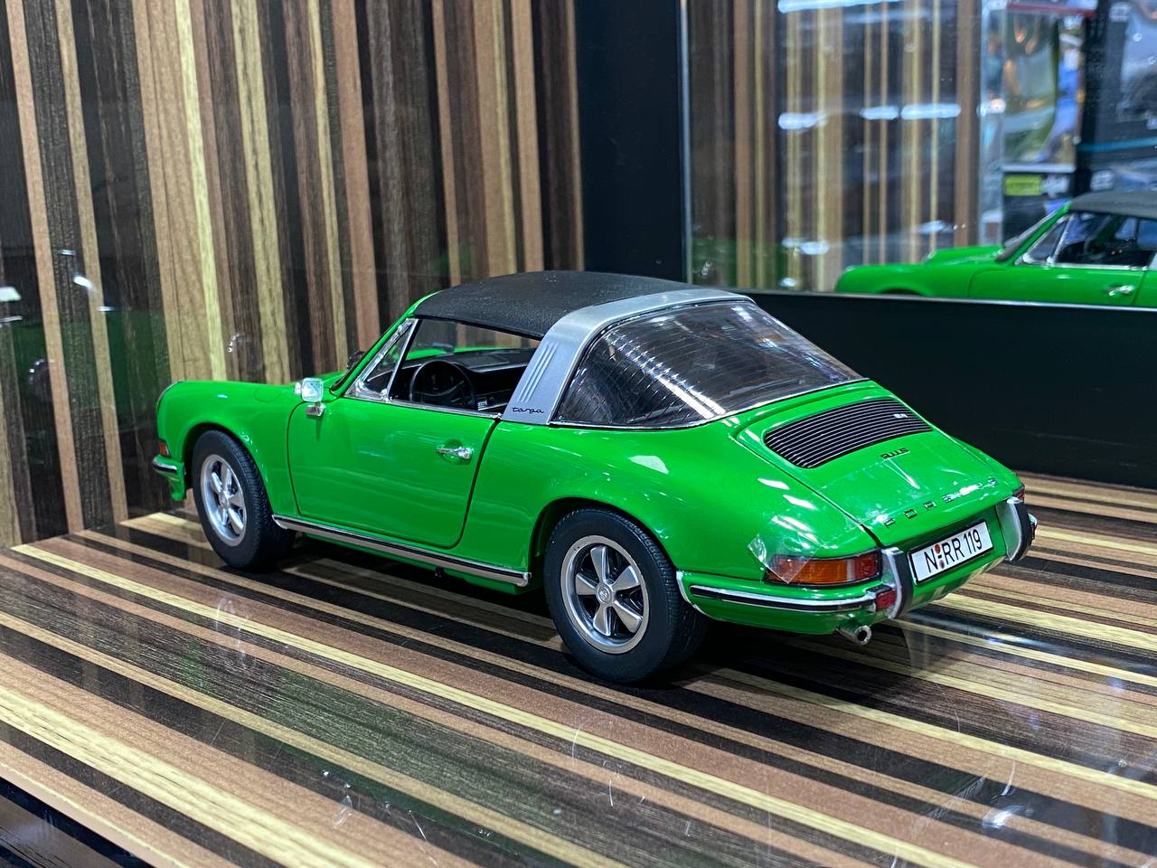 1/18 Porsche 911 S Targa Green Model Car by Schuco|Sold in Dturman.com Dubai UAE.