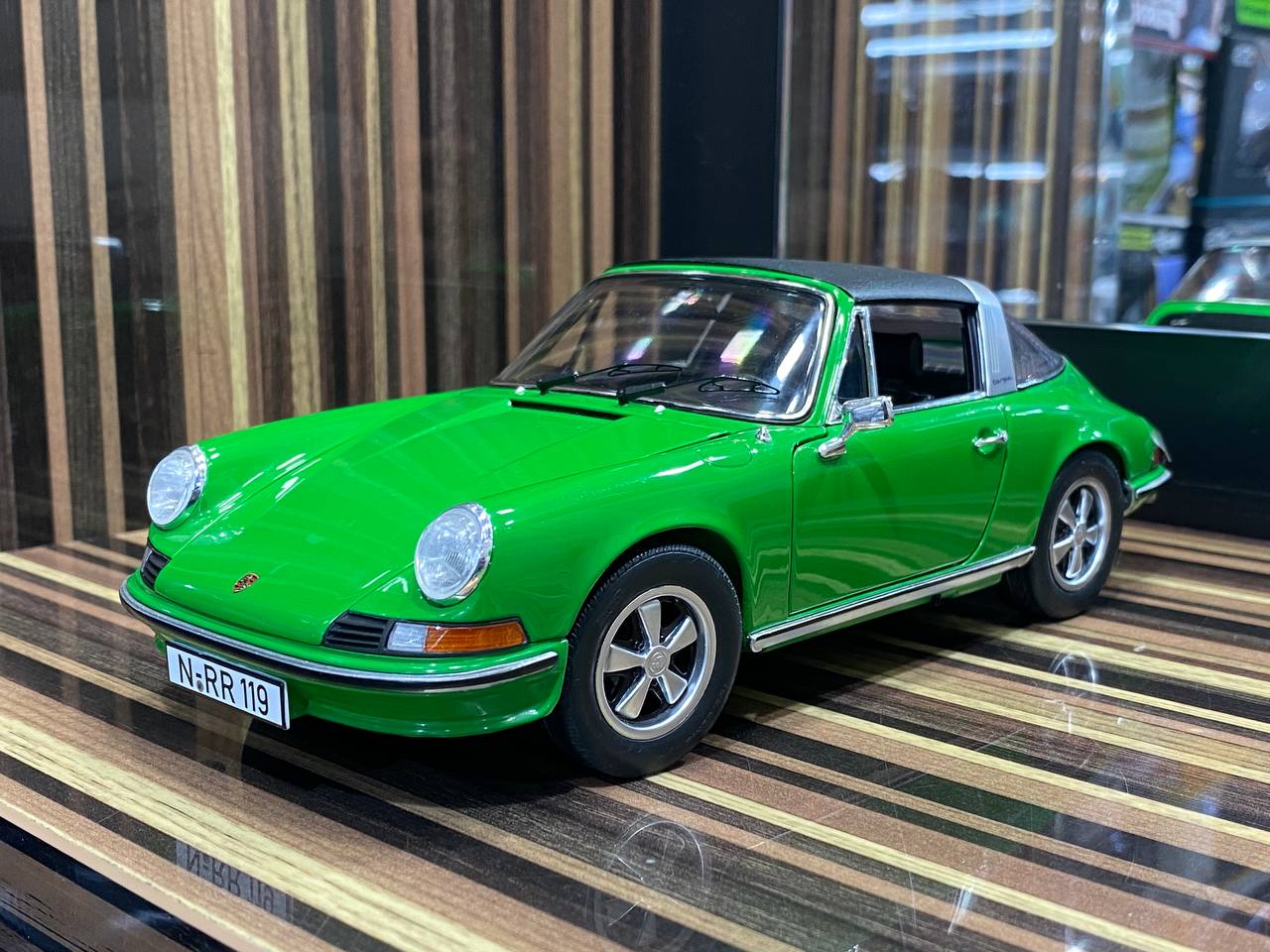 1/18 Porsche 911 S Targa Green Model Car by Schuco|Sold in Dturman.com Dubai UAE.