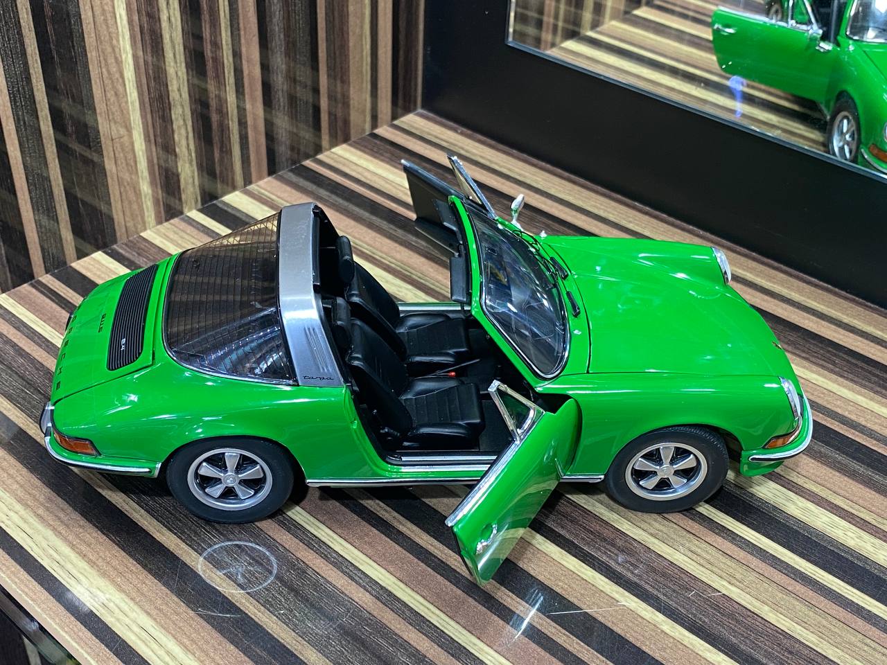 1/18 Porsche 911 S Targa Green Model Car by Schuco|Sold in Dturman.com Dubai UAE.