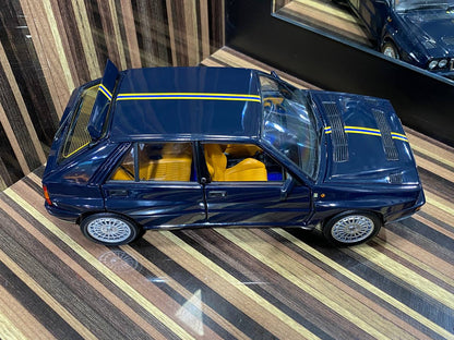 1/18 Diecast Lancia Delta HF Integrale Club Hi-Fi Dark Blue Kyosho Scale Model Car|Sold in Dturman.com Dubai UAE.