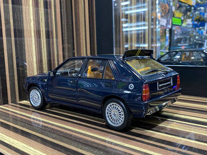 1/18 Diecast Lancia Delta HF Integrale Club Hi-Fi Dark Blue Kyosho Scale Model Car|Sold in Dturman.com Dubai UAE.