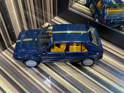 1/18 Diecast Lancia Delta HF Integrale Club Hi-Fi Dark Blue Kyosho Scale Model Car|Sold in Dturman.com Dubai UAE.