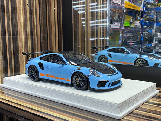 1/18 Porsche 911 GT3 RS 2018 Gulf Blue Make Up|Sold in Dturman.com Dubai UAE.