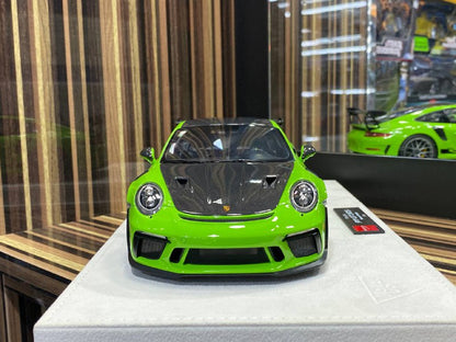 1/18 Porsche 911 GT3 RS 2018 Lizard Green Make Up|Sold in Dturman.com Dubai UAE.