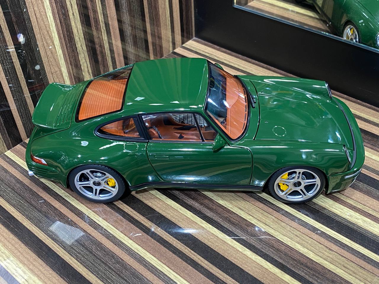 1/18 diecast Porsche RUF SCR Irish Green 2018 by Almost Real Scale Model Car|Sold in Dturman.com Dubai UAE.