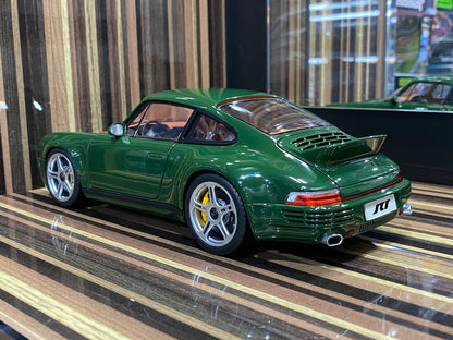 1/18 diecast Porsche RUF SCR Irish Green 2018 by Almost Real Scale Model Car|Sold in Dturman.com Dubai UAE.